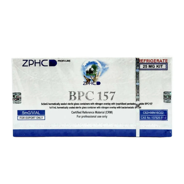 ZPHC BPC 157 5 mg x 5 vial 25 mg